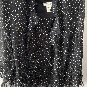Miss Dorby Black Polka Dot Blouse